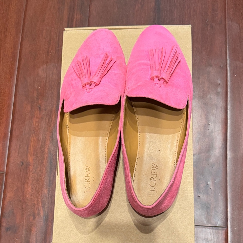 J Crew Pink Tassel Loafers - Picture 4 of 4